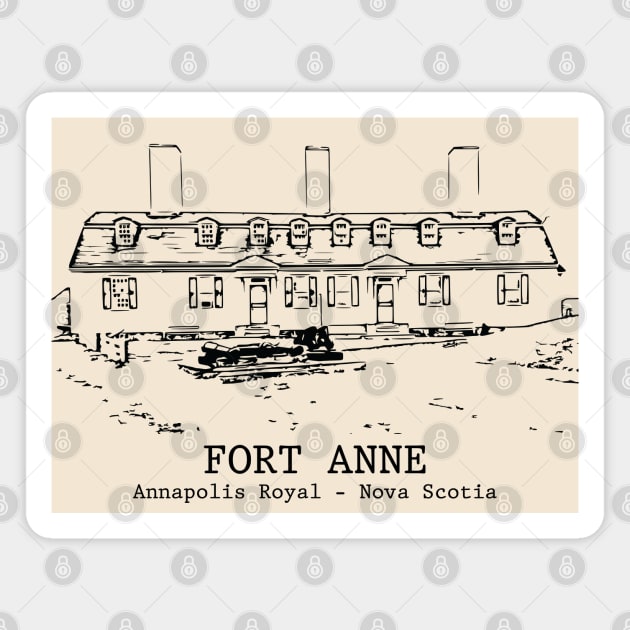 Fort Anne - Annapolis Royal NS Magnet by Lakeric